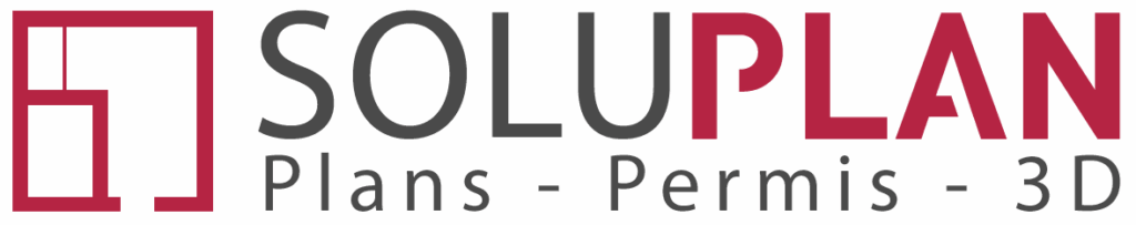 Logo horizontal couleur de Soluplan – Dessinatrice en architecture