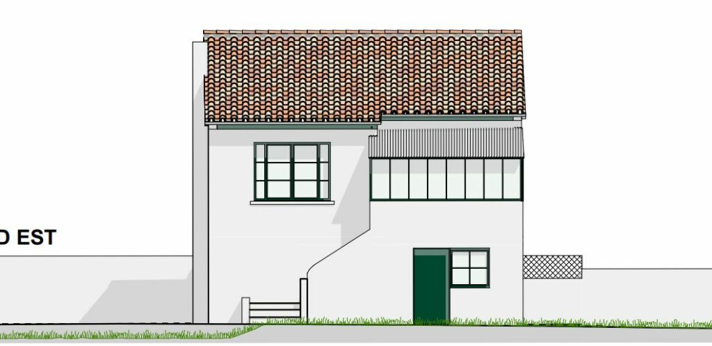 Relevé architectural de l’existant – plans de façade réalisés par Soluplan, dessinatrice en architecture à Lunel-Viel (Hérault).