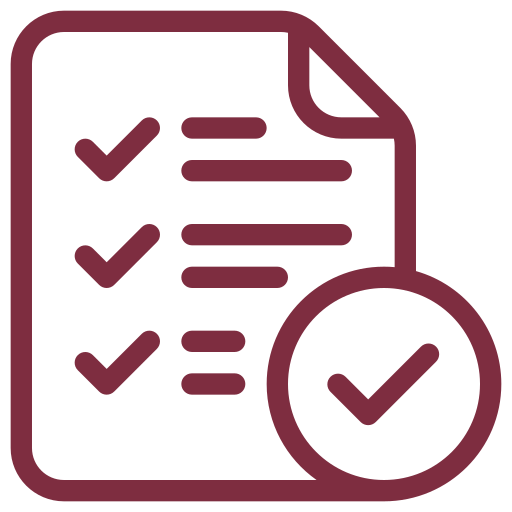Icône de checklist représentant la prestation d’étude de faisabilité – Soluplan.
