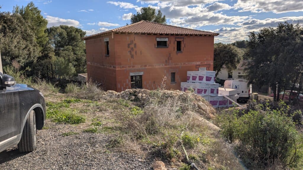 La maison de 149,90 m² en cours de construction à Sussargues